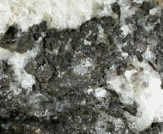 Mineral Specimens: Cesarolite with Calcite from Sidi Amor ben Salem Mine, Al Kf, Tunisia